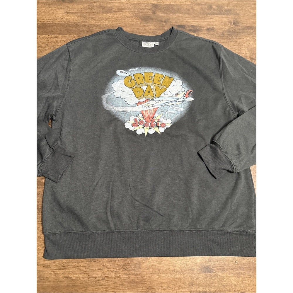 Greenday Green Day Dookie Bad Year Charcoal Gray Crewneck Sweatshirt XL‎ XXL
